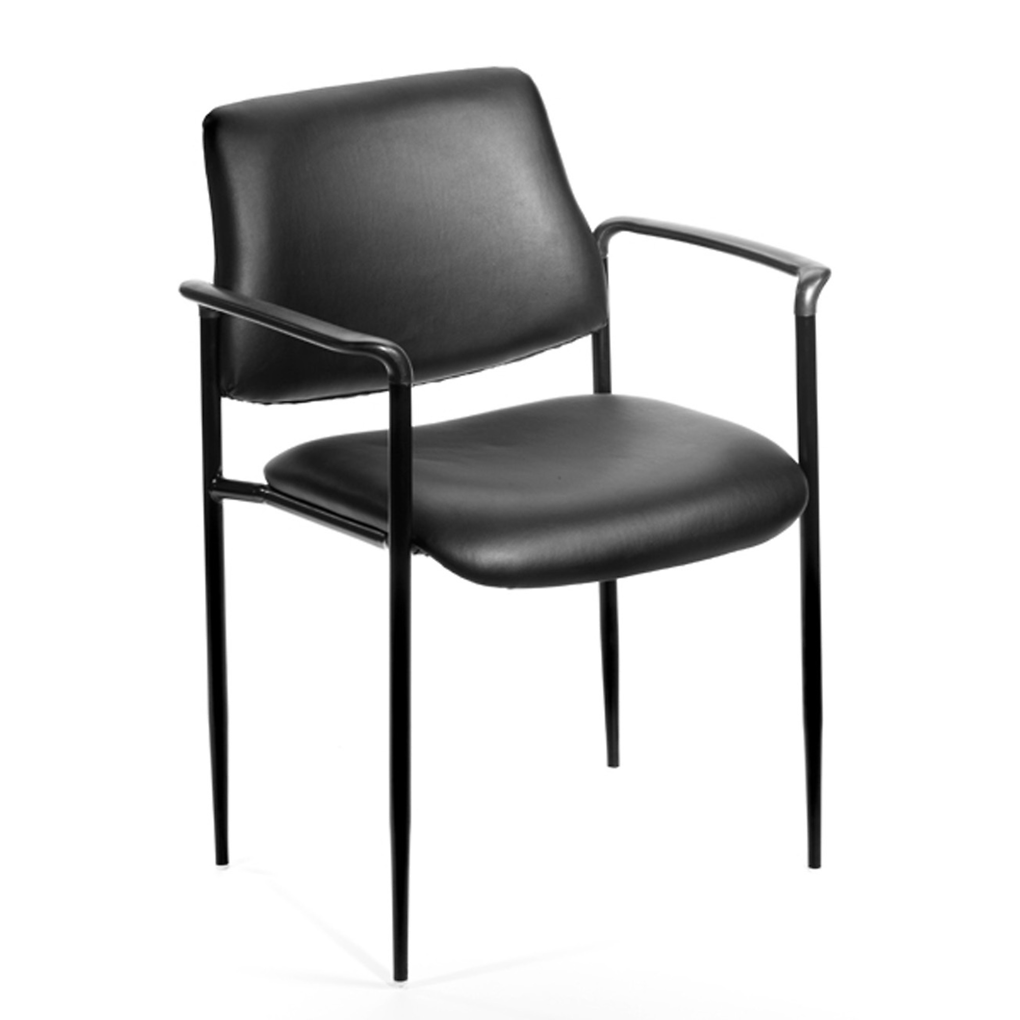 Norstar BOSS, Square Back Diamond Stacking Chair W/Arm/BLK, Included (qty.) 1 Model# B9503-CS
